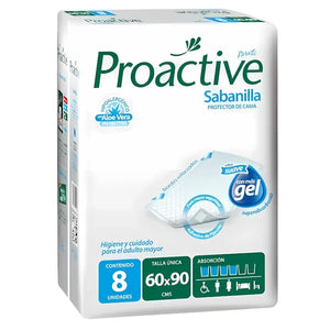 Protector De Cama Proactive Sabanilla 60x90 Cm 8 Un