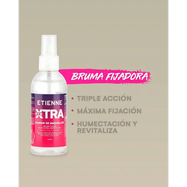 Etienne Primer Fijador De Maquillaje Spray Xtra Fix 100ml