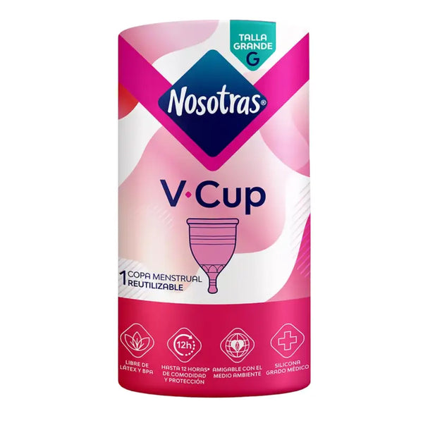 Nosotras V-cup Copa Menstrual Reutilizable Rosa / Grande