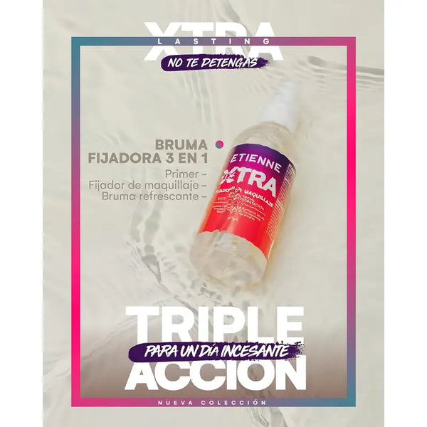 Etienne Primer Fijador De Maquillaje Spray Xtra Fix 100ml