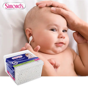 Simond's Baby Varitas De Papel Cotonitos De Algodón 200 Un