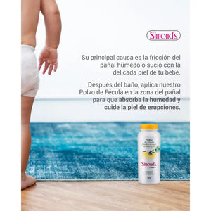 Simond's Talco Vegetal Polvo De Fécula Con Oxido Zinc 100 Gr