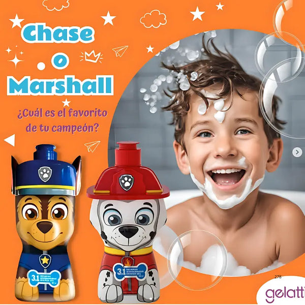 Gelatti Shampoo Kids 3en1 350 Ml PAW PATROL MARSHALL BOMBERO ROJO