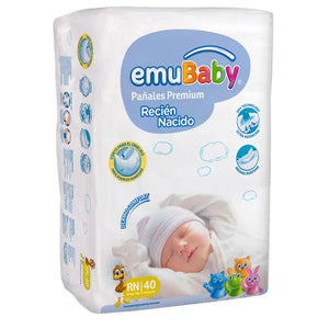 Pañal Emubaby Premium Recién Nacido Rn