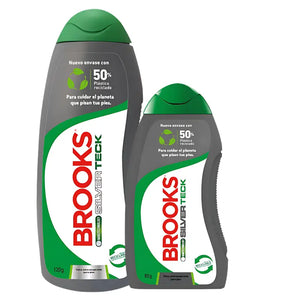 Brooks Talco Para Pies Silver Teck Pack 120g + 80g