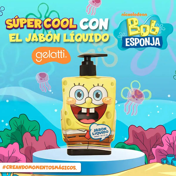Gelatti Jabón Líquido 300 Ml BOB ESPONJA