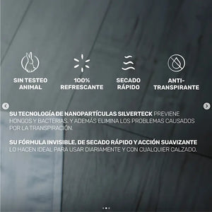 Brooks Talco Para Pies Silver Teck Pack 120g + 80g