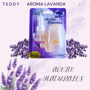 Ambiental Eléctrico Teddy Aparato + Repuesto Fragancia Lavanda