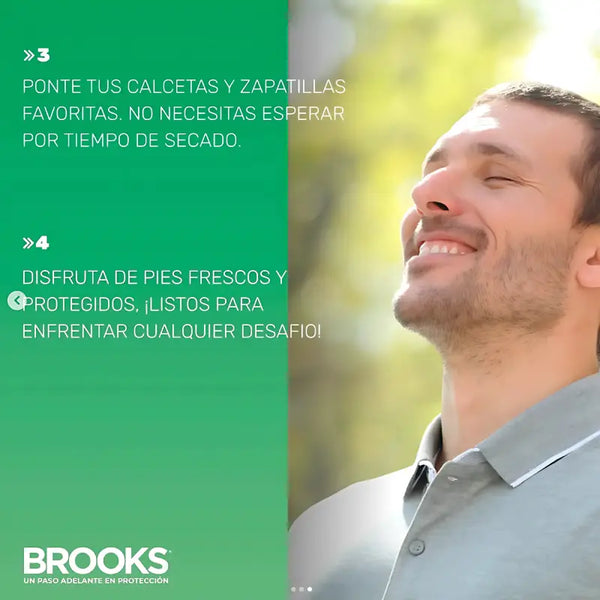 Brooks Talco Para Pies Desodorante Spray 100grs