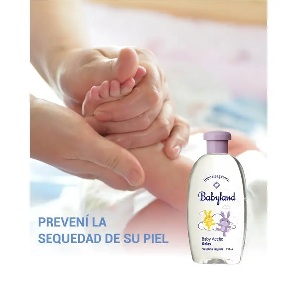 Babyland Aceite Bebe Relax Vaselina Liquida 210 Ml