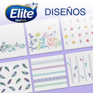 Toalla De Papel Elite Deco Maxi Rollo Triple Hoja 2 Rollos