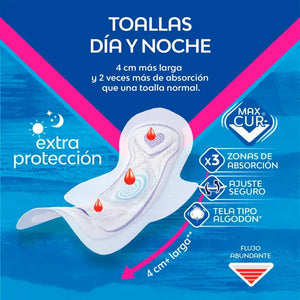 Toalla Higiénica Nosotras Extra Protección Dia Y Noche 20 Un