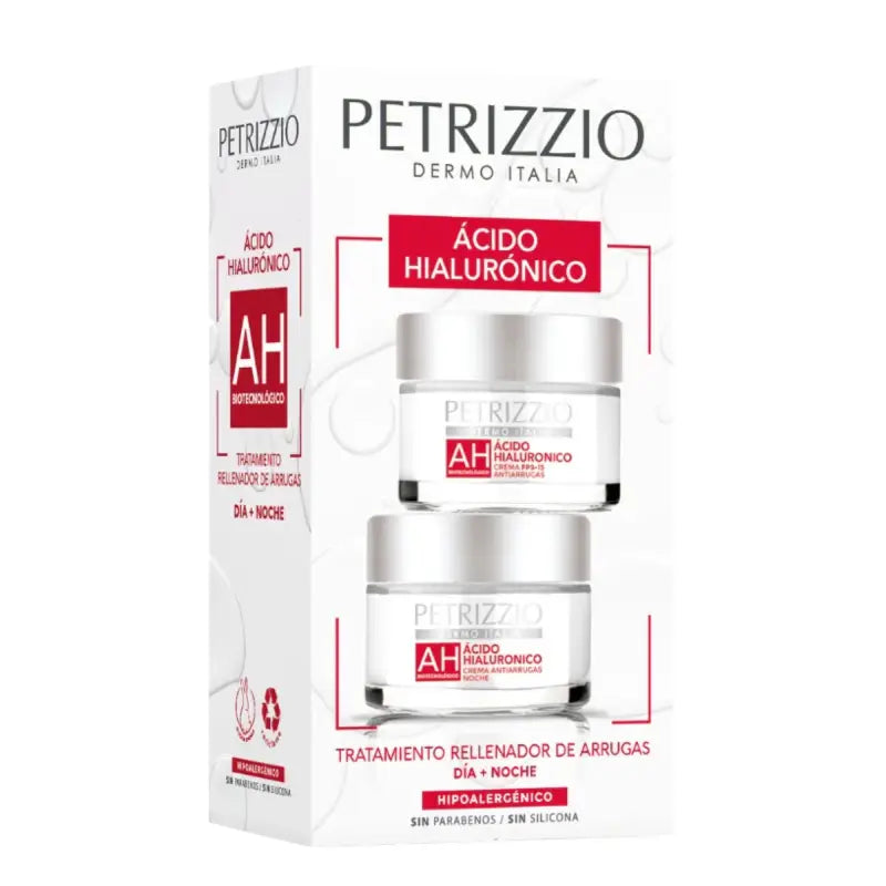 Petrizzio Set De Crema Antiarruga Día/noche Ácido Hialurónic