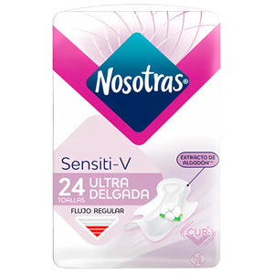 Toalla Higiénica Nosotras Ultra Invisible Sensiti-v 24 Un