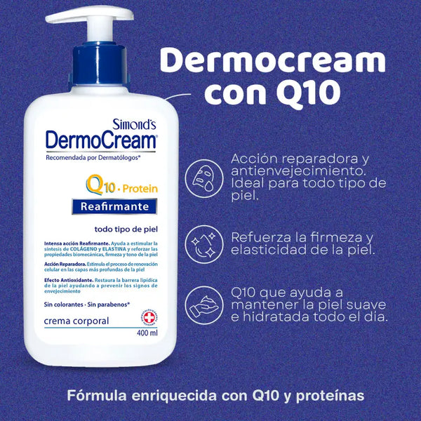 Simond's Dermo Cream Crema Corporal Q10 Protein 400 Ml