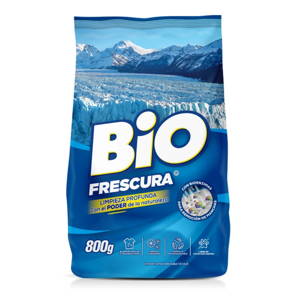 Detergente En Polvo Bio Frescura 800 Gr Campos de hielo