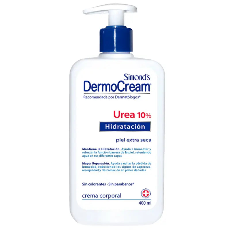 Simond's Dermo Cream Corporal Hidratación Urea 10% 400 Ml