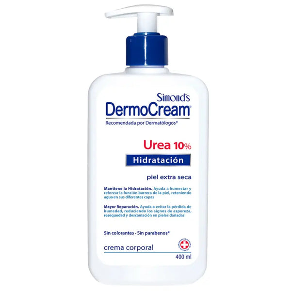 Simond's Dermo Cream Corporal Hidratación Urea 10% 400 Ml