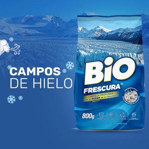 Detergente En Polvo Bio Frescura 800 Gr Campos de hielo