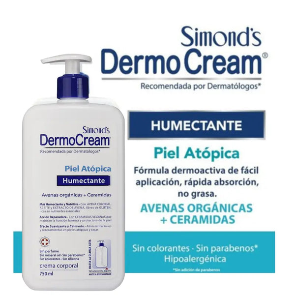Simond's Dermo Cream Crema Corporal 750 Ml Neutro Piel Atópica