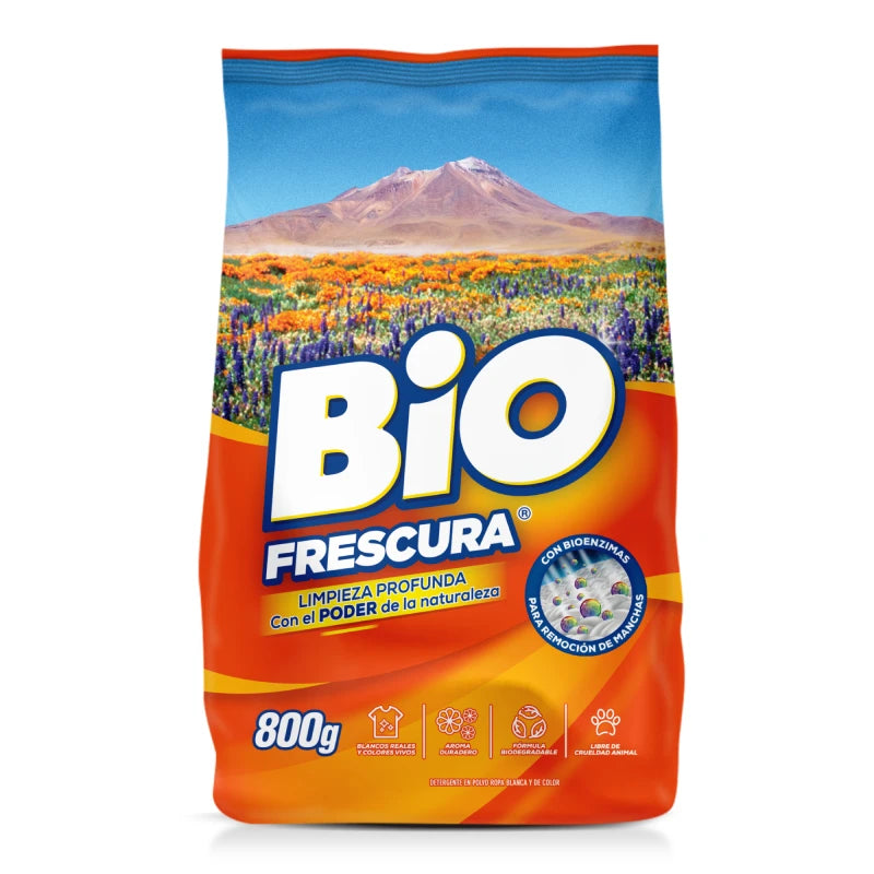 Detergente En Polvo Bio Frescura 800 Gr Desierto florido