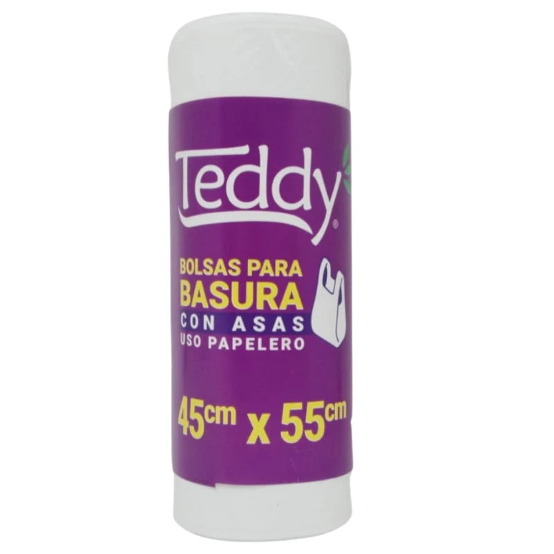 Bolsa De Basura Con Asas Teddy 45x55 Cm Pequeña 20 Un
