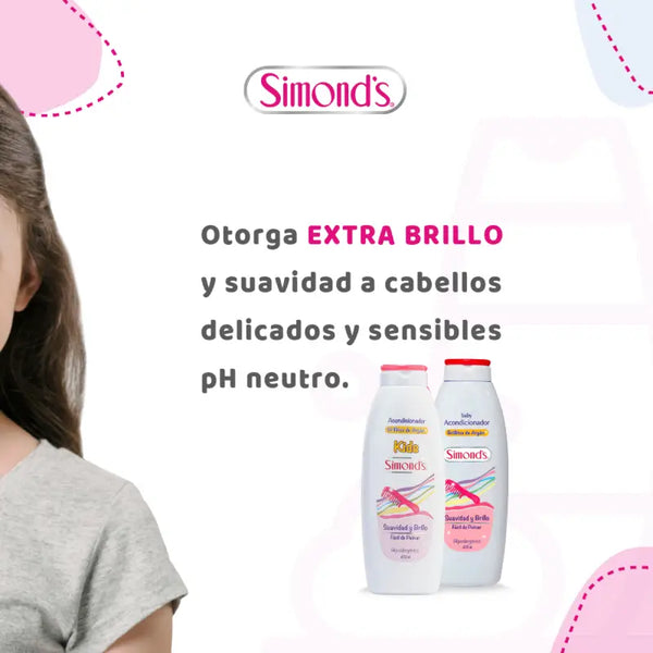 Simond's Kids Acondicionador Brillitos De Argán 400 Ml
