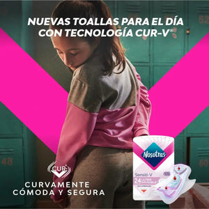 Toalla Higiénica Nosotras Ultra Invisible Sensiti-v 24 Un