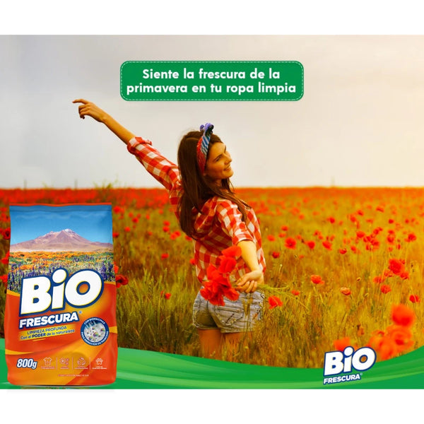 Detergente En Polvo Bio Frescura 800 Gr Desierto florido