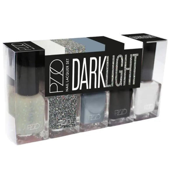 Petrizzio Pzzo Nail Lacquer Set Esmaltes De Uñas X5 Tono Darklight