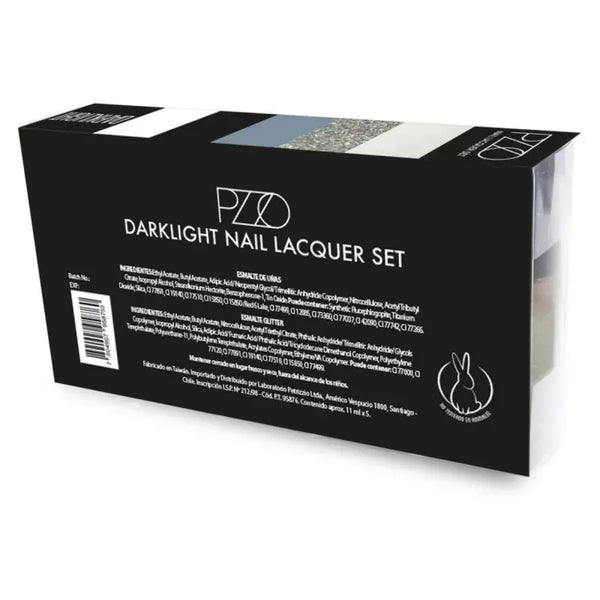 Petrizzio Pzzo Nail Lacquer Set Esmaltes De Uñas X5 Tono Darklight