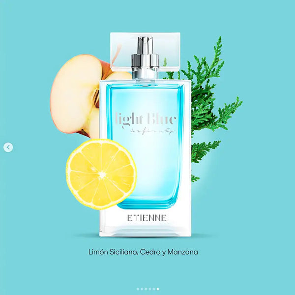 Etienne Light Blue Infinity Perfume Mujer Edp 200 Ml