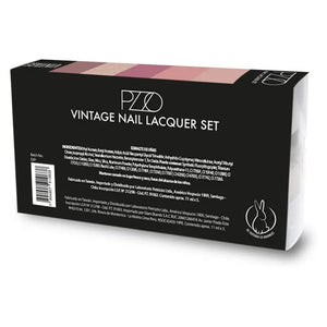 Petrizzio Pzzo Nail Lacquer Set Esmaltes De Uñas X5 Tono Vintage