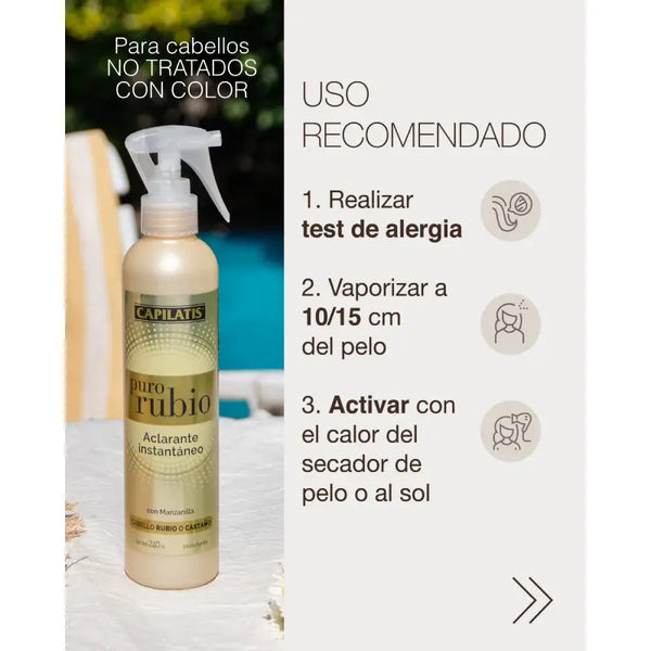 Capilatis Aclarante Instantáneo Puro Rubio 240 Ml