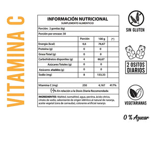 Perfect Bear Vitamina C 0% Azucar Sabor Naranja 60 Gomitas