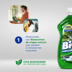 Detergente Liquido Bio Frescura 3 Lts Bosque nativo