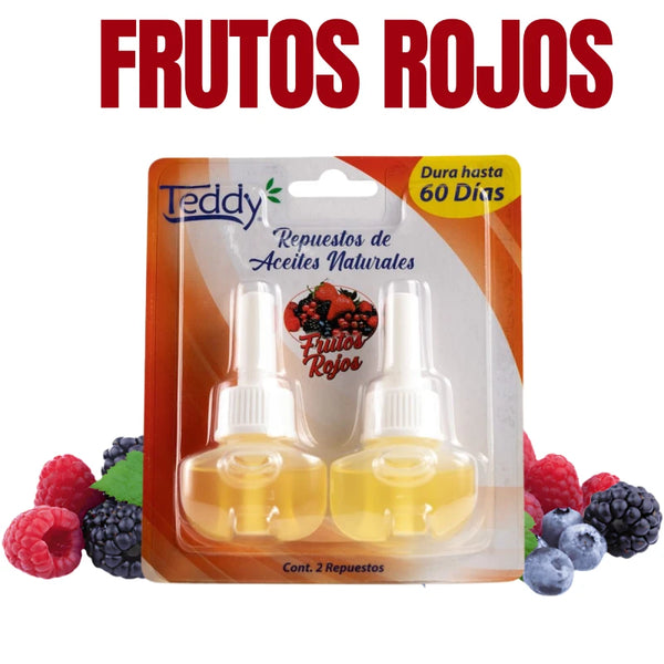 Ambiental Teddy Aceites Naturales Repuesto 2 Aroma Frutos Rojos