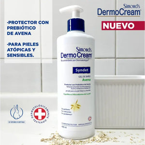 Simond's Dermo Cream Gel De Baño Syndet 400 Ml Avena