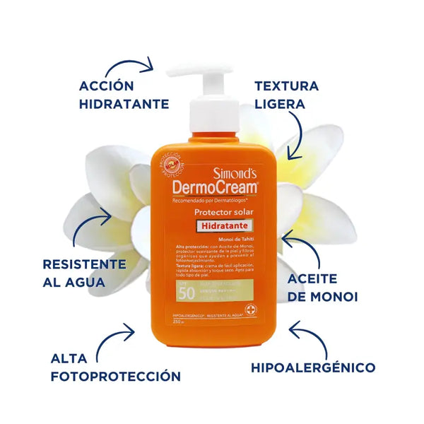 Simond's Dermocream Pantalla Solar Hidratante Spf50 250 Ml
