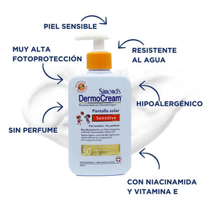 Simond's Dermocream Pantalla Solar Sensitive Spf50+ 250 Ml