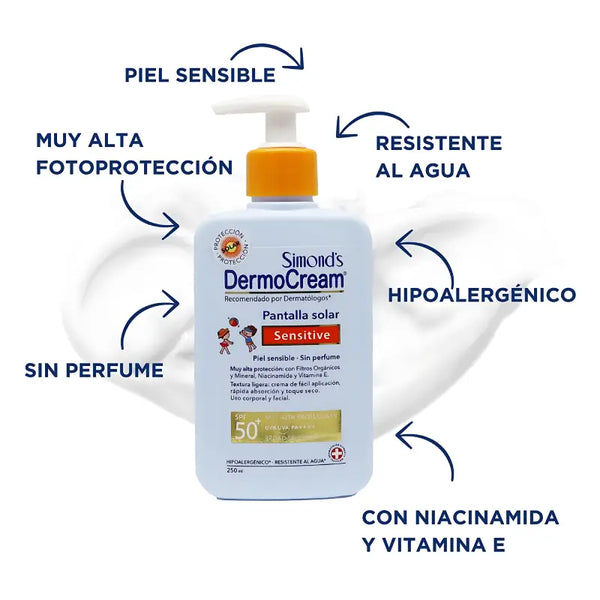 Simond's Dermocream Pantalla Solar Sensitive Spf50+ 250 Ml