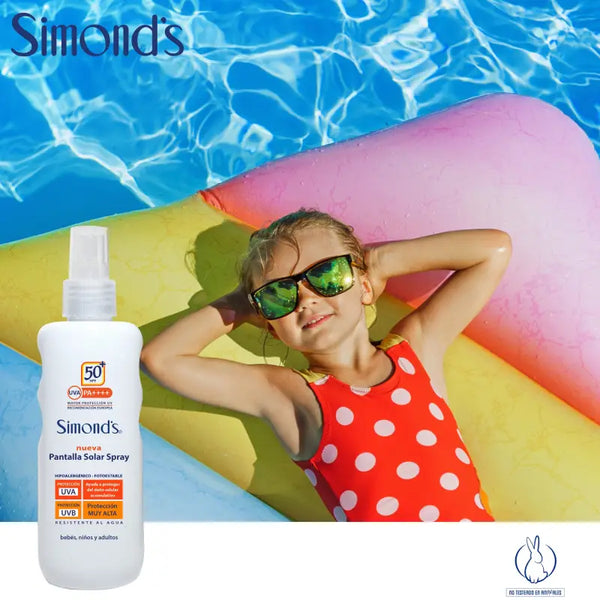 Simond's Pantalla Solar Spf50 Bebe Niños Adultos Spray 190ml
