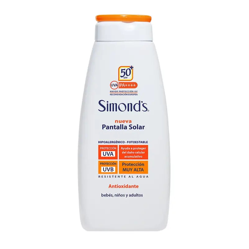 Simond's Pantalla Solar Spf50 Crema Bebe Niños Adultos 200ml
