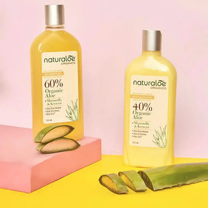 Naturaloe Shampoo + Acondicionador Reflejos Rubios 350ml