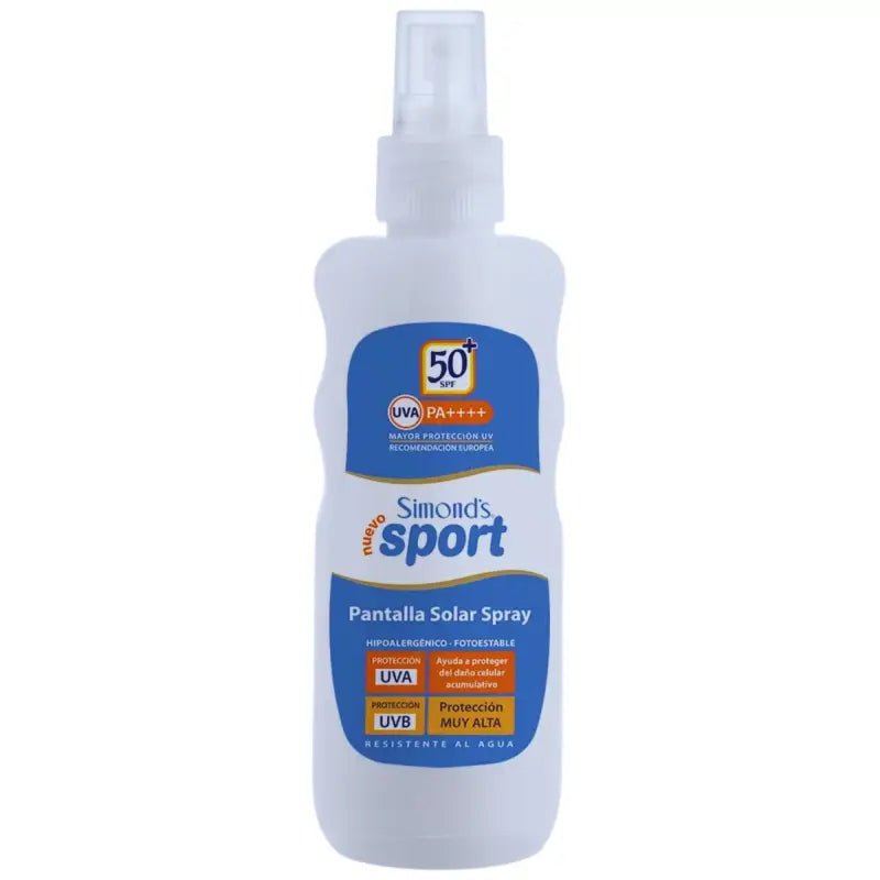 Simond's Sport Bloqueador Pantalla Solar Spf 50+ 190 Ml