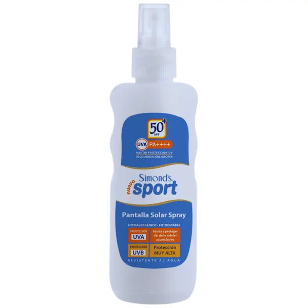 Simond's Sport Bloqueador Pantalla Solar Spf 50+ 190 Ml