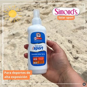 Simond's Sport Bloqueador Pantalla Solar Spf 50+ 190 Ml