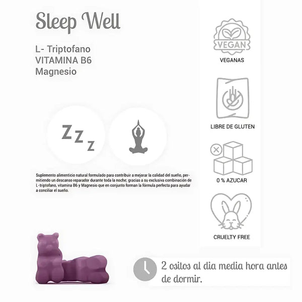 Perfect Bear L Triptófano, Magnesio Y Vitamina B6 60 Gomitas