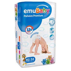 Pañales Emubaby Premium Talla XG 34 Pañales