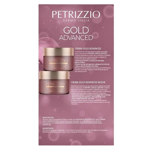 Petrizzio Set De Cremas Antiedad Gold Advanced +60 Dia/noche